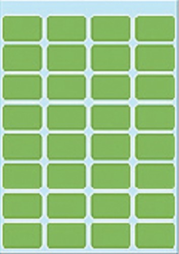 Etiket HERMA 3645 12x19mm groen 160stuks 5 Vel