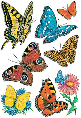 Etiket HERMA 3801 vlinders 3 Vel