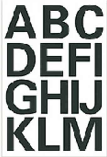 Etiket HERMA 4167 25mm letters A-Z zwart 2 Vel