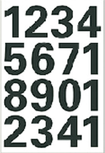 Etiket HERMA 4168 25mm getallen 0-9 zwart 2 Vel