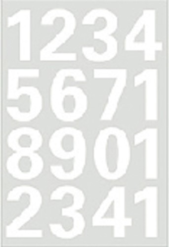 Etiket HERMA 4170 25mm getallen 0-9 wit 1 Vel