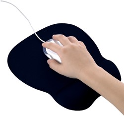 Tapis souris Quantore avec repose-poignet gel noir 1 Stuk