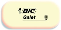 Gomme Crayon BIC Galet blanc 1 Stuk
