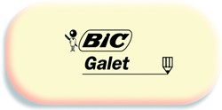 Gomme Crayon BIC Galet blanc 1 Stuk