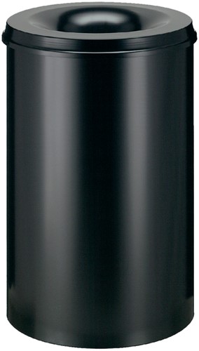 Corbeille à papier Vepa Bins anti-feu 110L noir 1 Stuk-3