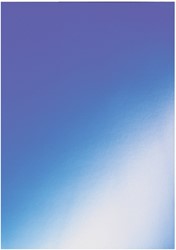 Couverture GBC A4 chromé carton 250g bleu 100 pièces 100 Stuk
