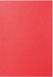 Couverture GBC A4 similicuir rouge 100 pièces 100 Stuk