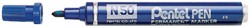 Viltstift Pentel N50 rond 1.5-3mm blauw 1 Stuk