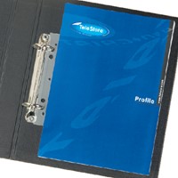 Bande de classement Djois Filestrip 125mm 2 anneaux transparent 50 pièces 50 Stuk