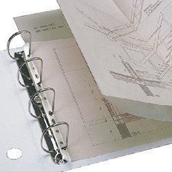 Bande de classement Djois Filestrip A4 295mm 2/4 anneaux transparent 25 pièces 25 Stuk