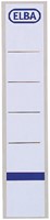 Etiquette dorsale Elba Smal 34x190mm adhésive blanc/bleu 10 pièces 10 Vel-2