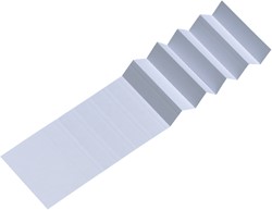 Bande étiquettes cavalier pour dossier suspendu Djois Alzicht 65mm blanc 25 feuilles 25 Stuk