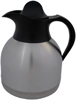 Pot isotherme à café IEZZY 1 litre inox couvercle noir 1 Stuk