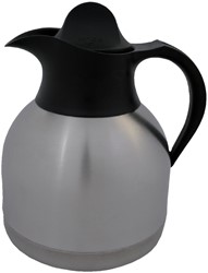 Pot isotherme à café IEZZY 1 litre inox couvercle noir 1 Stuk