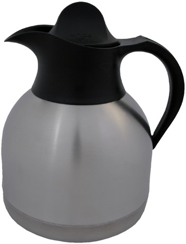 Pot isotherme à café IEZZY 1 litre inox couvercle noir 1 Stuk