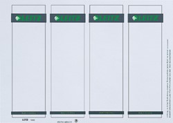 Etiquette dorsale Leitz Large 56x190mm à insérer blanc 100 pièces 100 Stuk