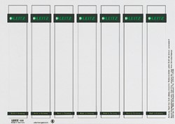 Etiquette dorsale Leitz Smal/courte 31x190mm à insérer blanc 175 pièces 175 Stuk