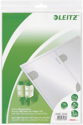 Etiquette dorsale Leitz Large 56x190mm à insérer blanc 100 pièces 100 Stuk-3