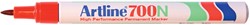 Viltstift Artline 700 rond 0.7mm rood 1 Stuk