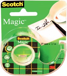 Ruban adhésif Scotch Magic 810 7,5mx19mm invisible + dévidoir 1 Stuk