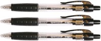 Balpen Quantore rubberen grip drukknop zwart 1 Stuk-2