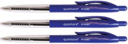 Stylo bille Stick Quantore rétractable Medium bleu 1 Stuk