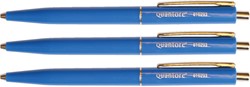 Stylo bille Quantore rétractable avec clip métal Medium bleu 1 Stuk