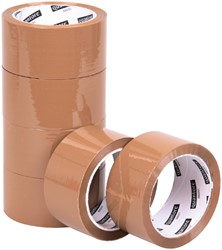 Ruban d'emballage Quantore 50mmx60m PP brun 6 rouleaux 6 Rol