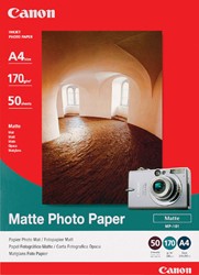 Papier jet d’encre Canon MP-101 A4 170g mat 50 feuilles 50 Vel