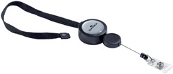 Cordon textile Durable 9229 avec enrouleur 900mm noir 1 Stuk