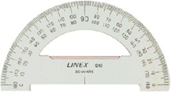Rapporteur Linex 910 Ø100mm 180° Transparent 1 Stuk