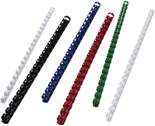 Bindrug GBC 16mm 21rings A4 wit 100 Stuk-2