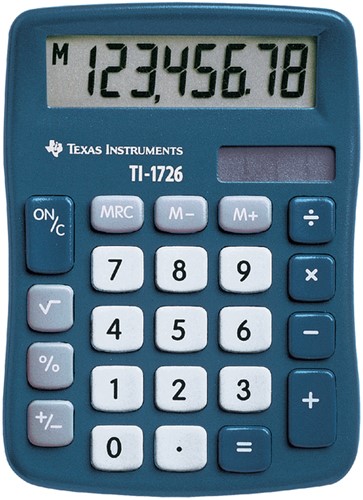 Rekenmachine Texas TI-1726 super view 1 Stuk