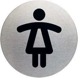 Pictogramme Durable 4904 Toilettes femmes rond 83mm 1 Stuk
